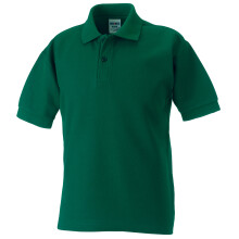 (11-12, Bottle Green) Jerzees Schoolgear Childrens 65/35 Pique Polo Shirt (Pack of 2)