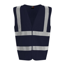 (M, Navy) PRO RTX Unisex Adult Sleeveless Hi-Vis Vest