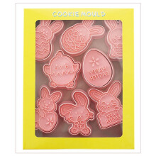 16 STKS Pasen Cookie Cutter Mold Paaseieren Konijn Chick Biscuit Fondant Mold voor Pasen Party Cake Decoratie