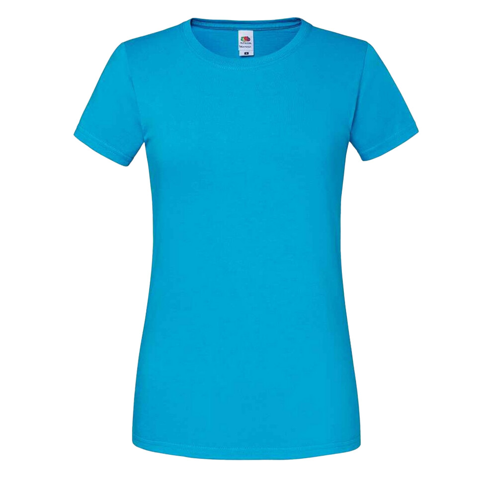 Fruit Of The Loom (M, Azure) Womens/Ladies Iconic Ringspun Cotton T-Shirt