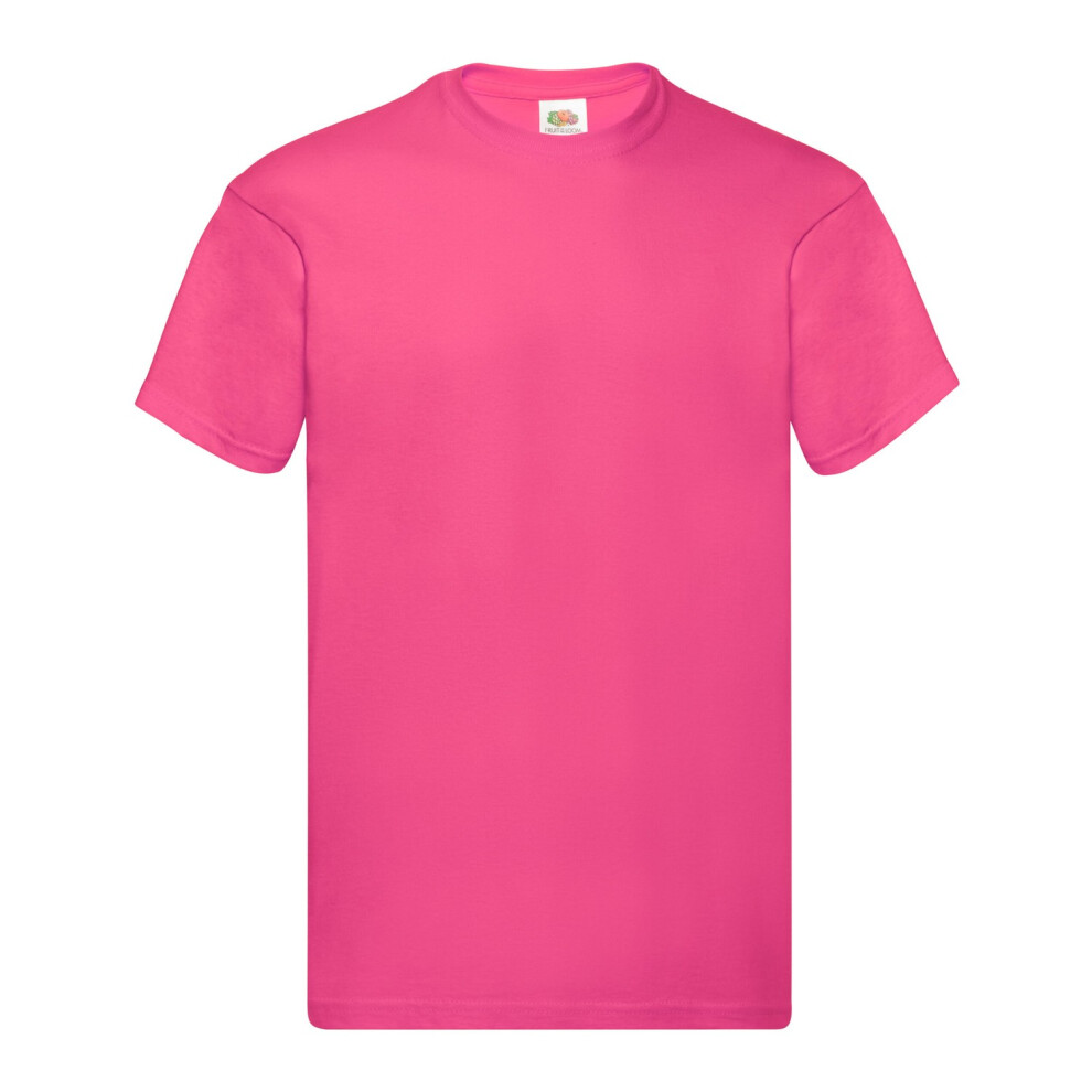 Fruit Of The Loom (3Xl, Fuchsia) Mens Original T-Shirt