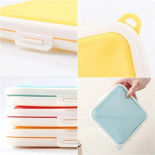 Portable Silicone Microwave Sandwich Storage Box Bento School Breakfast Lunch Boxes Reusable Toast Container Case