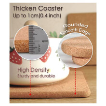 Cork Trivet, High Density Fine Particle Thick Cork Trivets, 7.8Inch Heat Resistant Cork Coaster, Cork Placemats