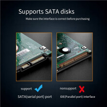 6Stück 2,5-Zoll-HDD-SSD-Gehäuse, USB 3.0 auf , Externes Festplattengehäuse für Laptop, Desktop-PC, Hochgeschwindigkeitsdatenübertragung