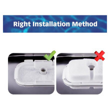 8 Packungen Ersatzfilter für Den Dockstream Katzenwasserbrunnen PLWF005 PLWF115, Filter für Den Besonders Leisen Haustierwasserbrunnen