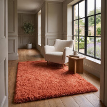 (ORANGE, 160X230 CM) Extra Large Rugs Fluffy Shaggy Living Room Rug