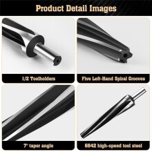 7 Degree Joint Tapered Reamer, Tie Rod for 1-1/2In Per Foot Tapered Joint Reamer, for Off-Road Vehicle Repair