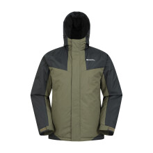 (3XL, Dark Khaki/Black) Mountain Warehouse Mens Dusk III Ski Jacket