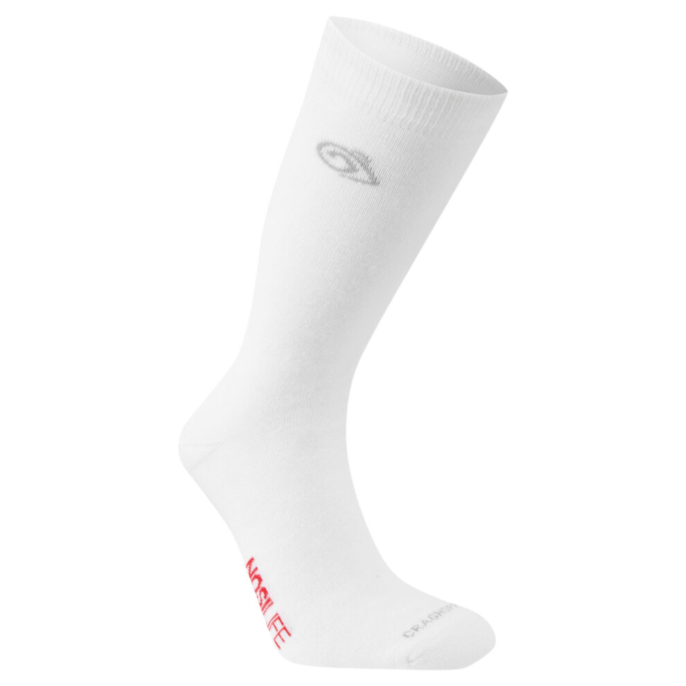 Craghoppers (9 Uk-12 Uk, White) Unisex Adult Wool Blend Insect Repellent Boot Socks
