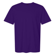 (M, Fan Dark Purple) Gildan Mens SoftStyle Ringspun T-Shirt
