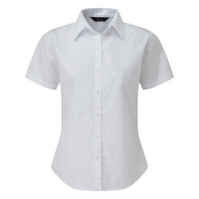 (22, White) Premier Short Sleeve Poplin Blouse / Plain Work Shirt