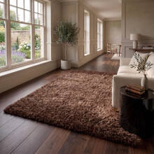 (BROWN, 160X230 CM) Extra Large Rugs Fluffy Shaggy Living Room Rug