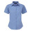 Premier (18, Mid Blue) Premier Short Sleeve Poplin Blouse / Plain Work Shirt 1