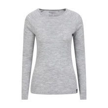 (12 UK, Light Grey) Mountain Warehouse Womens/Ladies Merino II Thermal Top