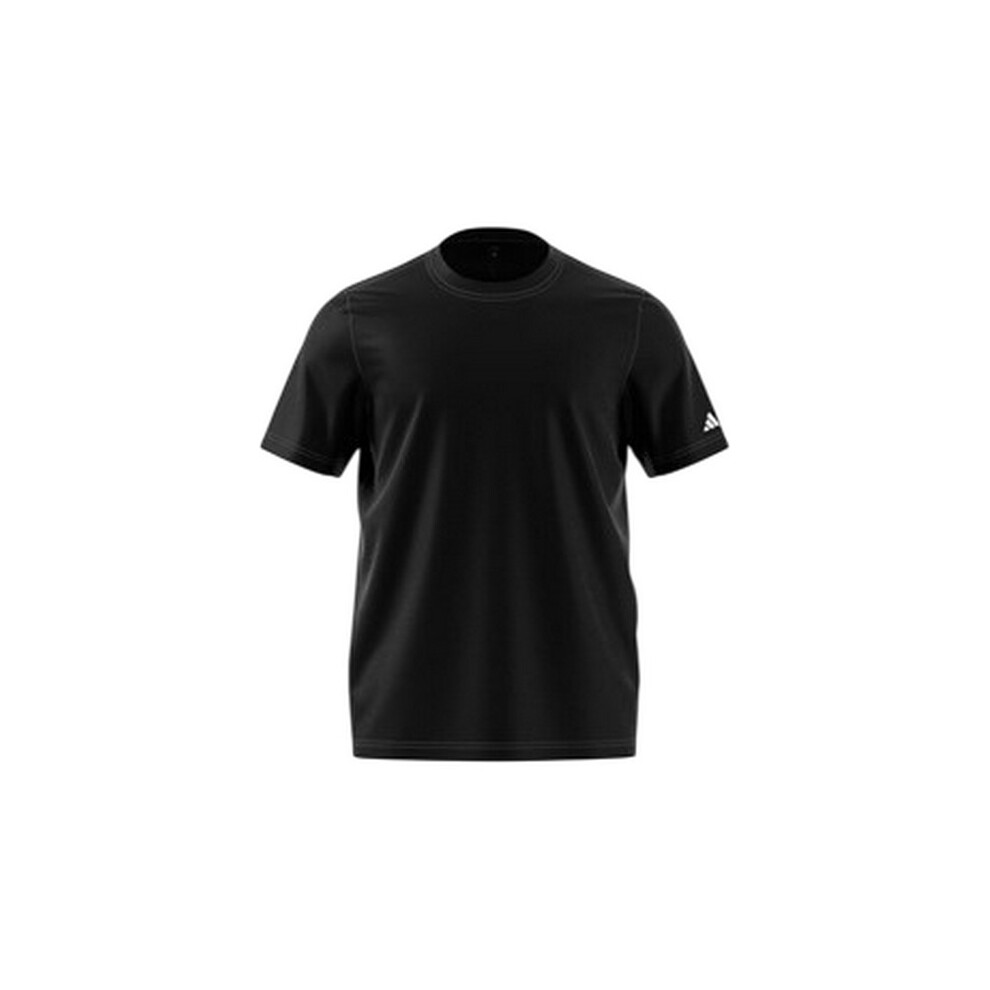 Adidas (M, Black) Unisex Adult Cotton T-Shirt
