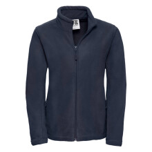 (S, French Navy) Russell Womens/Ladies Full Zip Outdoor Fleece Jacket