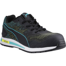 (3 UK, Black/Blue) Puma Womens/Ladies Vivid Green Heart Low Trainers