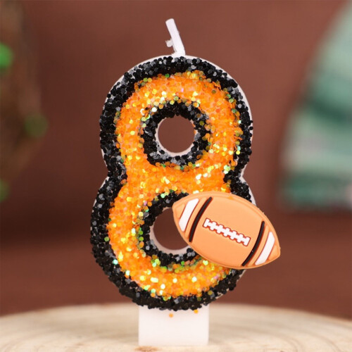 Birthday Number Candles Glitter Cake Topper 8 1