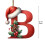 Acrylic Christmas Tree Pendant 26 Letters Red 3