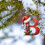 Acrylic Christmas Tree Pendant 26 Letters Red 4