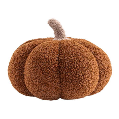 Mini Pumpkin Plush Pillow 7 Inch Multi-Color 3D Fall Decor