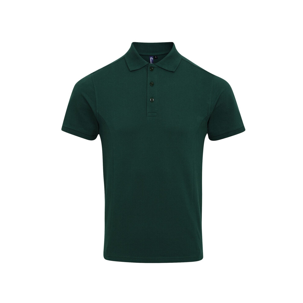 Premier (S, Bottle) Mens Coolchecker Plus Pique Polo With Coolplus
