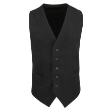 (L, Black) Premier Mens Lined Waistcoat