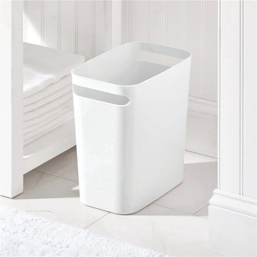 4Pack Plastic Trash Can Wastebasket, Classic Garbage Container Recycle Bin for Bathroom, Bedroom, Kitchen, Home Office 2