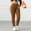 Women's Fleece-Lined Thermal Leggings Solid Color High 4