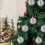 Christmas Balls Shatterproof Silver 2.36 Inch 6 Pcs 6