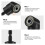 18Pcs Right Angle Drill Attachment Set with 105 Angle Drill Adapter and Impact Grade Socket Adapter 6