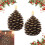 Flameless LED Pinecone Candle Real Wax Look 1 Pack 1