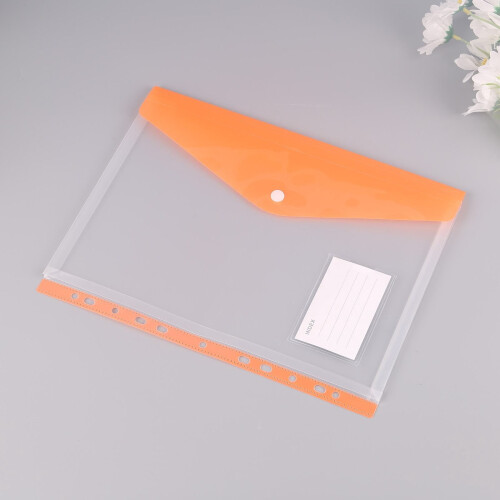 A4 11-Hole Expandable Plastic Folder with Multiple Pockets 1