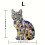 Cat-Shaped Wooden Puzzle Colorful Irregular Design L 4