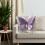 Butterfly Pillow Plush Decorative Cushion with Lace Ruffle 2