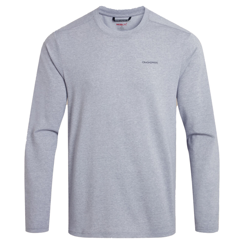Craghoppers (Xl, Soft Grey Marl) Mens Abel Nosilife Long-Sleeved T-Shirt