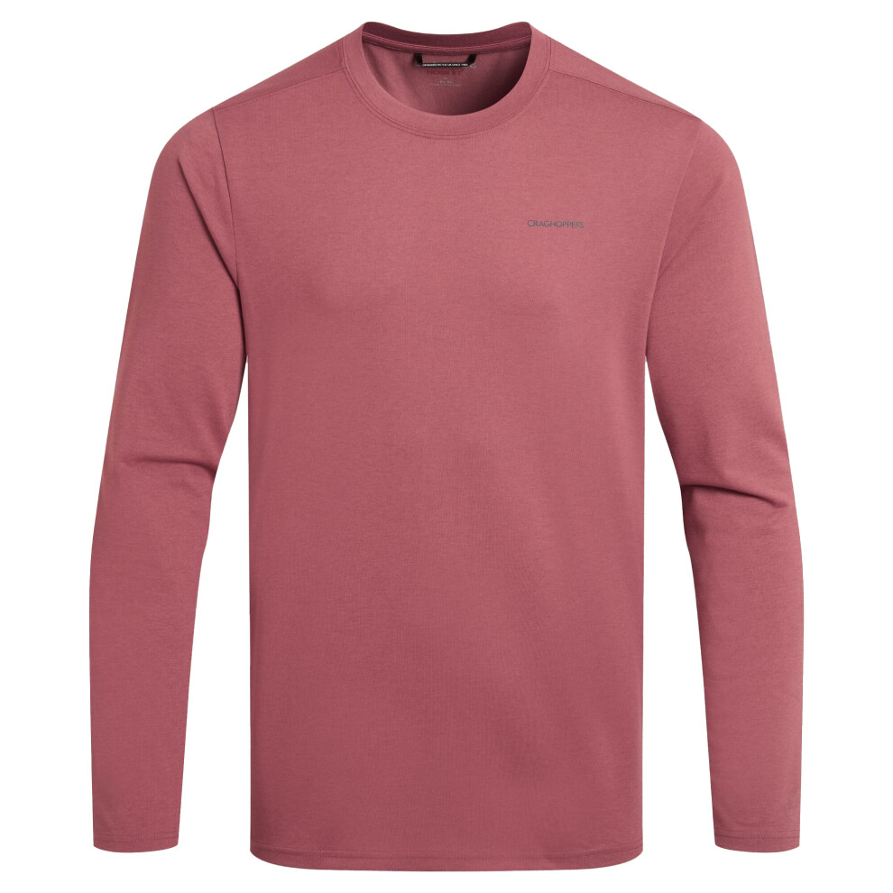 Craghoppers Men's Red Abel Nosilife Long-Sleeved T-Shirt - Atlas - Xl - Atlas - 74% Recycled Polyester/22% Cotton/4% Elastane - Image 2