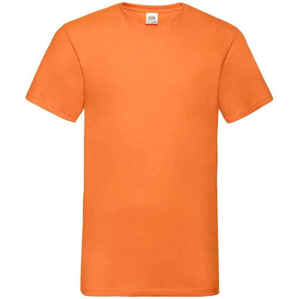 Fruit Of The Loom (3Xl, Orange) Mens Valueweight V Neck T-Shirt