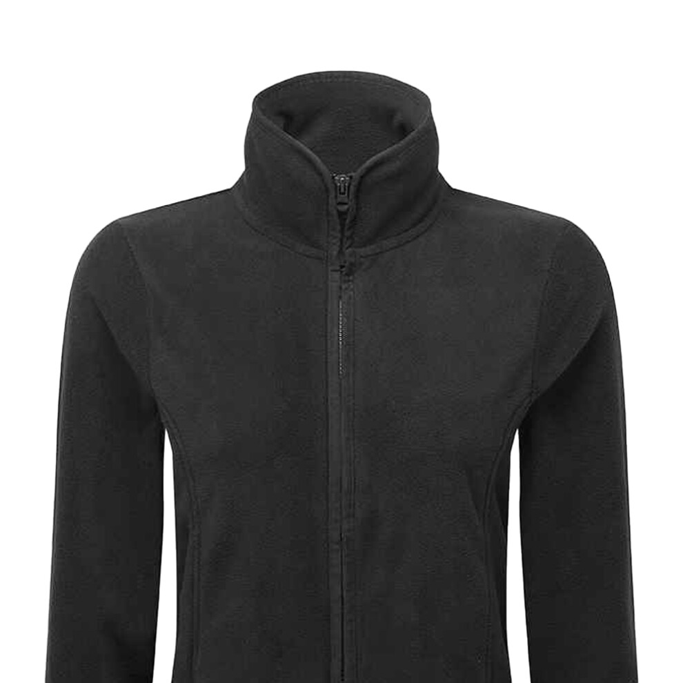 Premier (S, Black/Black) Womens/Ladies Artisan Contrast Trim Fleece Jacket