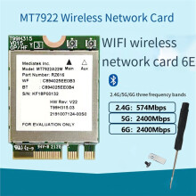 MT7922 WiFi 6E M.2 Draadloze Kaart BT 5.3 Tri-Band 2.4G/5G/6Ghz Netwerkadapter 802.11AX Draadloze Kaart Win 10/11