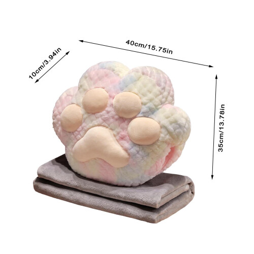 Cat Travel Pillow Blanket Set Portable Warm Compact 1