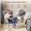 Rocking Chair, High Back Teddy Upholstered Chair 4