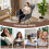 Rocking Chair, High Back Teddy Upholstered Chair 9
