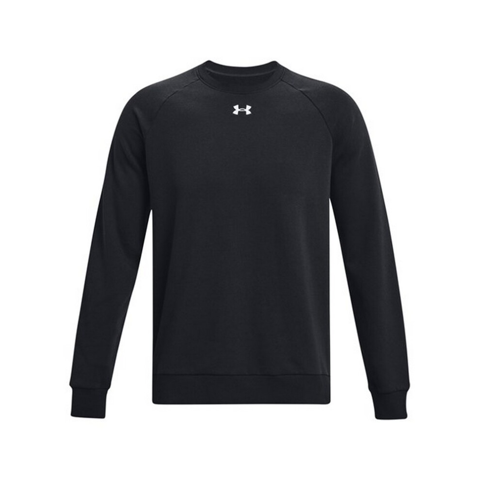 Under Armour (3Xl, Black/White) Unisex Adult Rival Fleece Crew Neck Sweatshirt