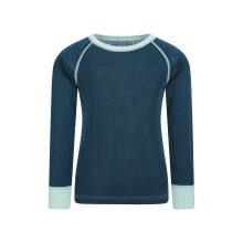 (3-4 Years, Teal) Mountain Warehouse Childrens/Kids Merino II Round Neck Base Layer Top