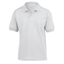 (12-13 Years, White) Gildan Childrens/Kids Dryblend Jersey Polo Shirt