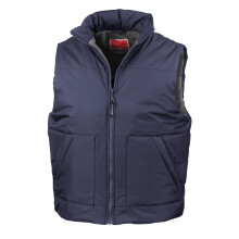 (M, Navy) Result Unisex Adult Fleece Lined Body Warmer