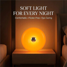 Donut-Atmosphärenlampe, Wiederaufladbare Donut-Wandlampe mit ABS, 3-Farben-Touchlicht für Schlafzimmer und Schreibtischdekoration