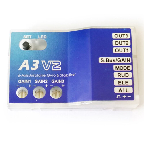 A3 V2 Flight Controller Stabilizer with Three-Axis Gyroscope for RC Aircraft and Drones 1