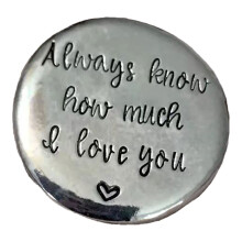 Heartfelt Pocket Hand-Stamped Valentine Table Centerpieces
